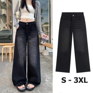 Anata ไซซ์ S-3XL กางเกงยีนส์ สไตล์เกาหลี แนววินเทจ เท้ากว้าง…