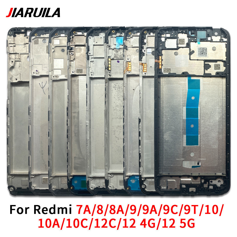 Middle Frame For Redmi 10 10A 10C 7A 8 8A 9 9A 9C 9T 12 12C 4G 5G Front Bezel Cover Chassis Housing 
