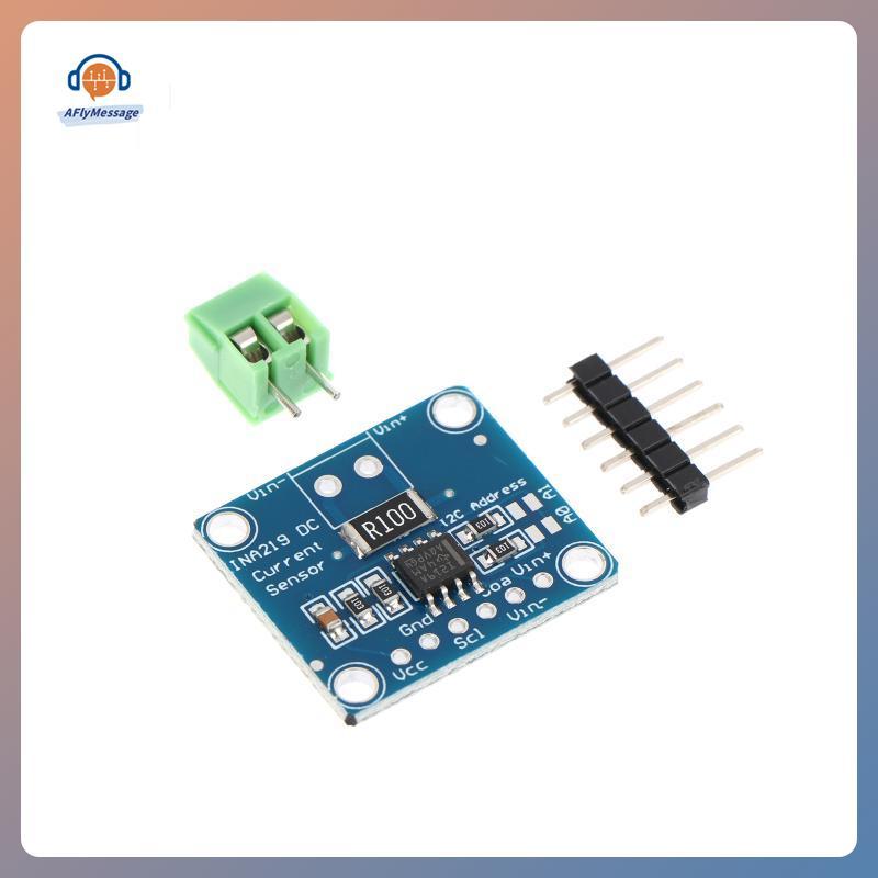 AFl 1/3/5pcs INA219 โมดูลสีฟ้า DIY 3V-5V IIC I2C MCU-219 Bidirectional Current Power Supply Monitori