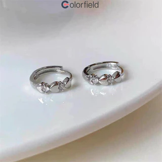 Colorfield S925ต่างหูสตั๊ด หัวใจ เพทาย ขนาดเล็ก สวยหรู ความรู้สึกระดับไฮเอนด์ สำหรับผู้หญิง-COD💖