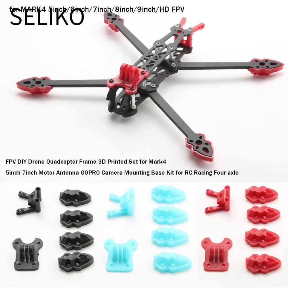 SELIKO DIY Drone Quadcopter Frame, FPV 5 สีชุดพิมพ์,พลาสติกคุณภาพสูง RC Racing Four-axle สําหรับ Mar