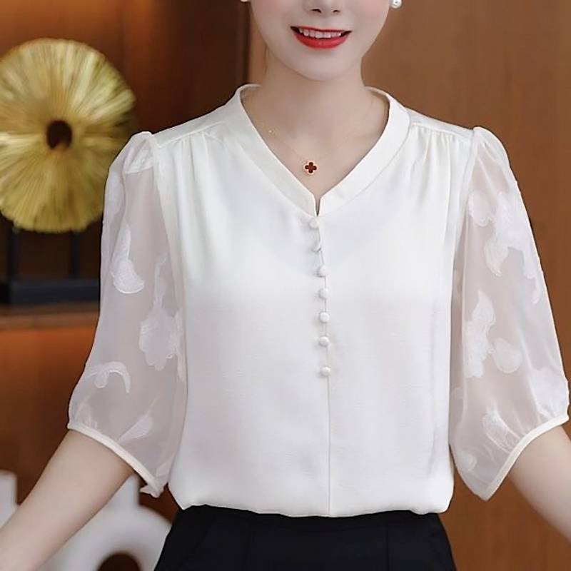 High Sense Summer New Temperament Youthful-Looking Western Style Top Affordable Luxury Style Design 
