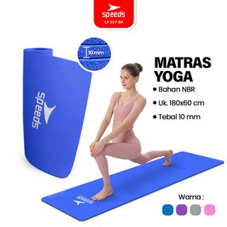 SPEEDS Matras Yoga NBR 10mm Alas Yoga Mat Alas Olahraga Pilates Karpet Spons Gym Berstandar SNI 027-8A