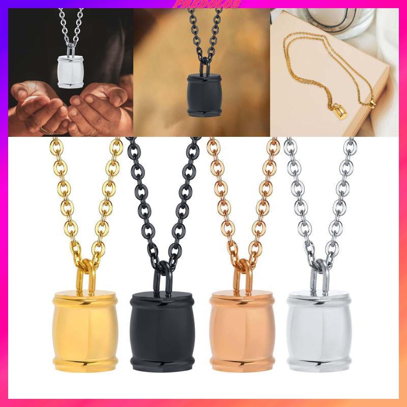 [Predolo2] Urn สร้อยคอ จี้กระบอกเล็ก สแตนเลส Urn Holder Bereavement
