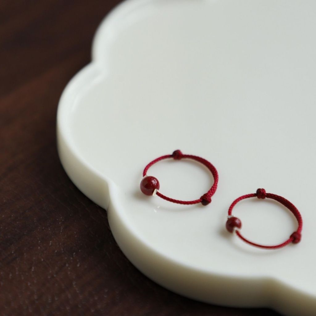 แหวน ธรรมชาติ แหวนเชือกสีแดง แหวนสตรี - รูปที่ 4