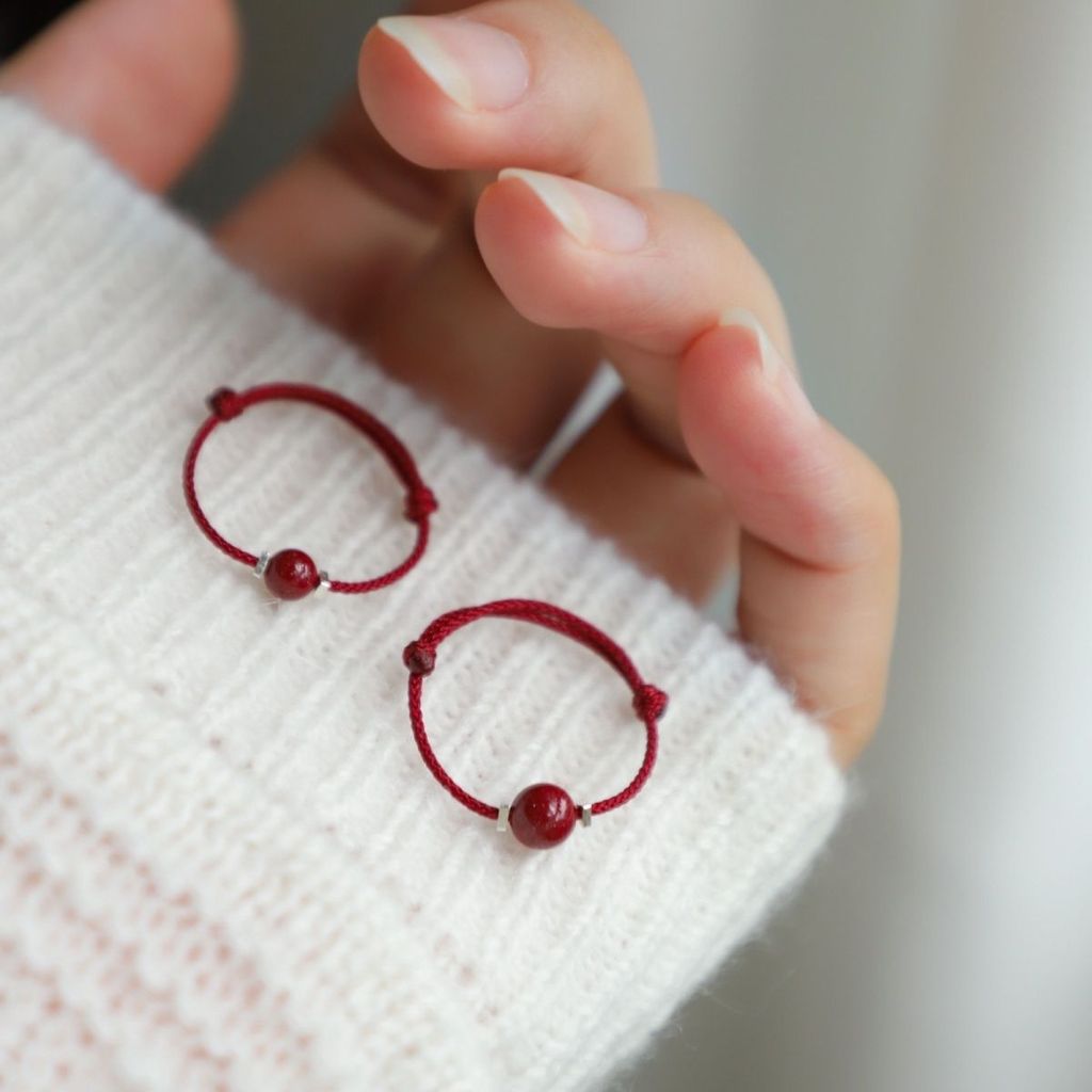 แหวน ธรรมชาติ แหวนเชือกสีแดง แหวนสตรี - รูปที่ 6