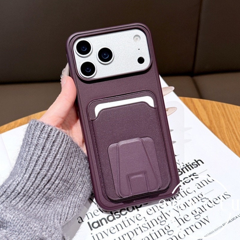 ผู้ถือบัตรรูปบันไดสีส้มเคสโทรศัพท์เหมาะสําหรับ ไอโฟน 13 14 15 16 17 มือโปร สูงสุด รวมทุกอย่างฝาครอบซิลิโคนป้องกันการตก - รูปที่ 6