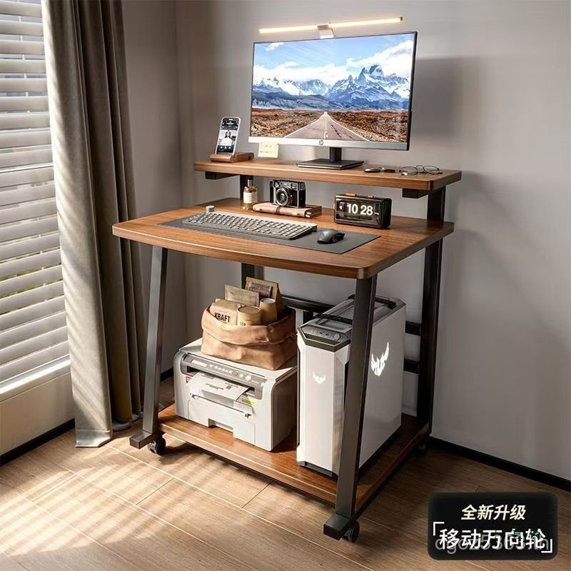 โต๊ะคอมพิวเตอร์ที่สามารถเคลื่อนย้ายโต๊ะสก์ท็อปโต๊ะทํางานโน๊ตบุ๊คโต๊ะห้องนอนครัวเรือนพาร์ทเมนท์ขนาดเล