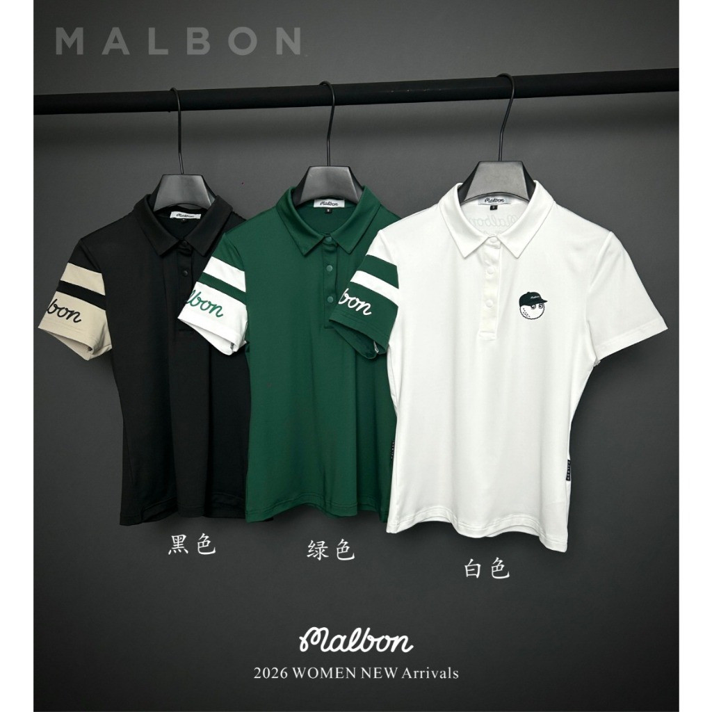 M2026 เสื้อโปโลสุภาพสตรีแขนสั้น สำหรับกิจกรรมกลางแจ้งและกอล์ฟ ซัมเมอร์ใหม่ แห้งเร็ว
