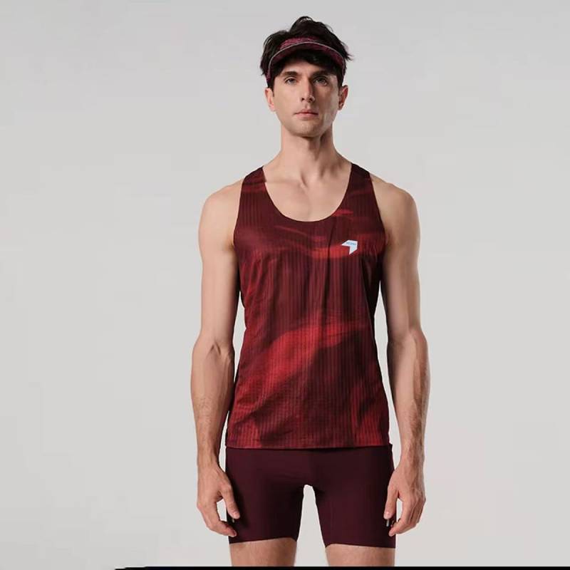 [Chromosome Vest 2.0] Men's Marathon Running Quick-Drying Sports Vest Ultra Light Breathable qG2j