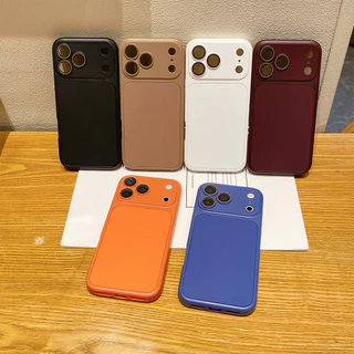 เคสโทรศัพท์มือถือสองในหนึ่งเดียวเหมาะสำหรับ iPhone 17 Pro Max 11 16 15 13 12promax 14 Plus เนื้อด้านพร้อมตัวป้องกันเลนส์