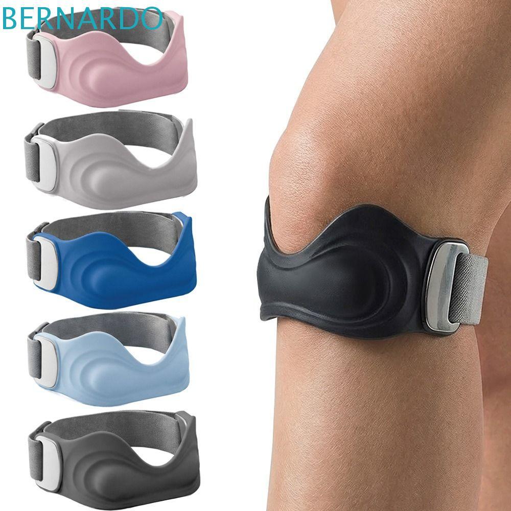 BERNARDO ซิลิโคนเข่ารั้ง,สายรัดปรับการบีบอัด Patellar Tendon Support Strap, Premium Comfort ป้องกันคงที่ยืดหยุ่นสูง Tendonitis Patella Band เทนนิส