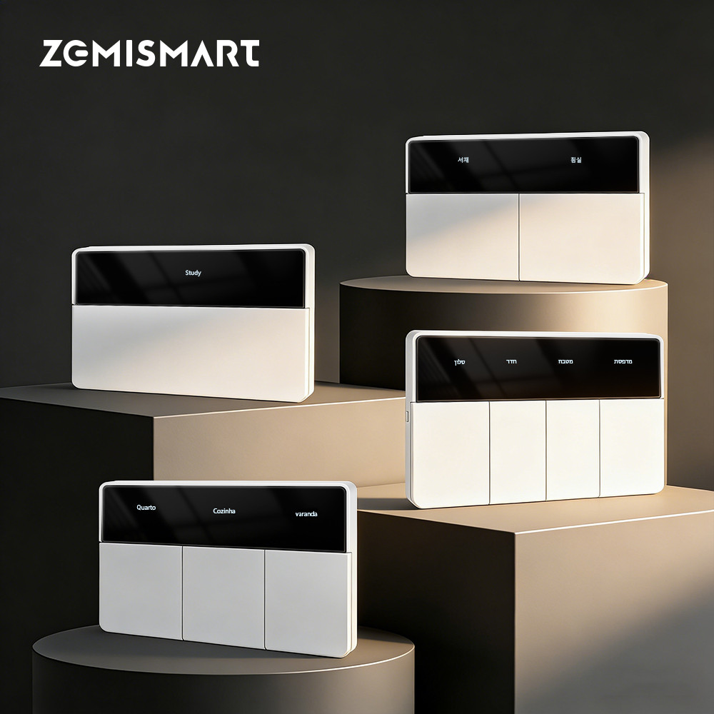 Zemismart Matter สวิตช์ไฟ WiFi ในตัวจอแสดงผล PC ปุ่ม Neutral Switch ทํางานร่วมกับ Homekit/Google Home/Smartthings/Home Assistant/Zemismart APP,Timer/Voice/APP ควบคุม