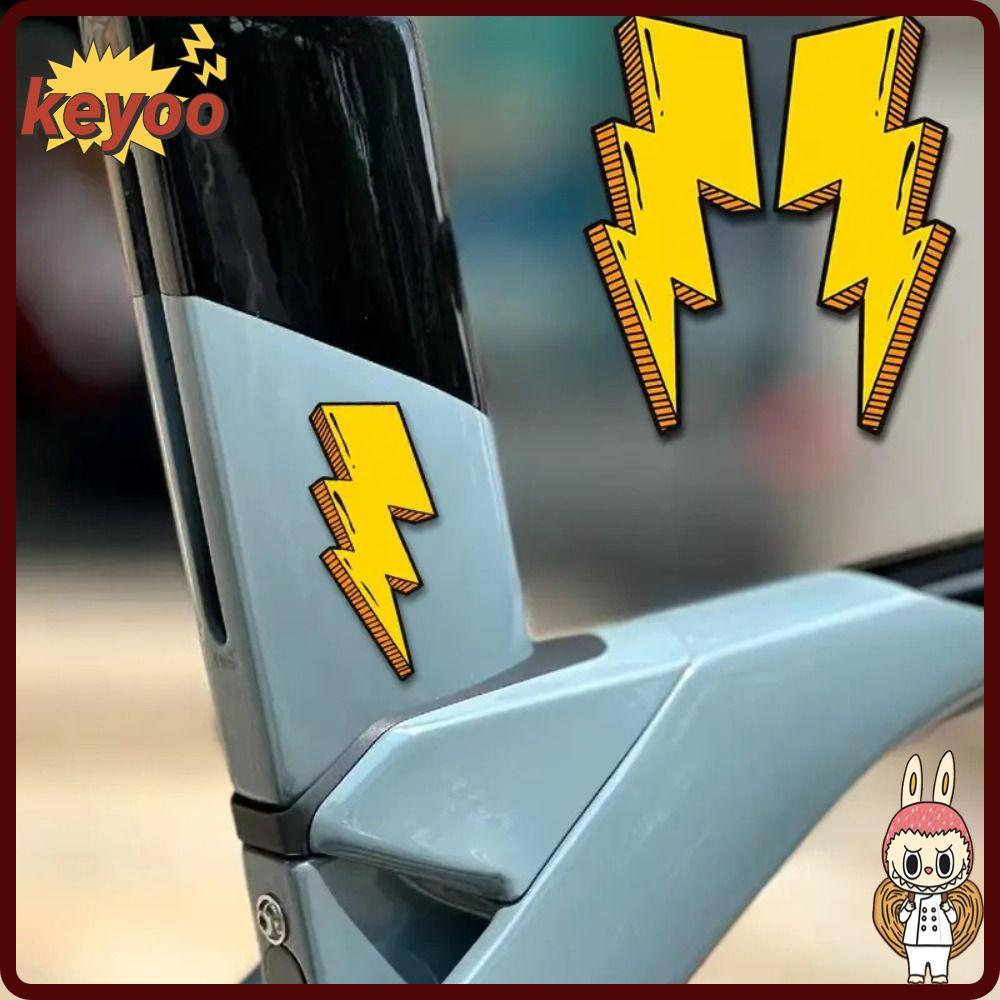 KEYOOL สติกเกอร์กรอบจักรยาน DIY แบบกันน้ํา, วินิล Decals สำหรับตกแต่งหมวกกันน็อคและอุปกรณ์จักรยาน