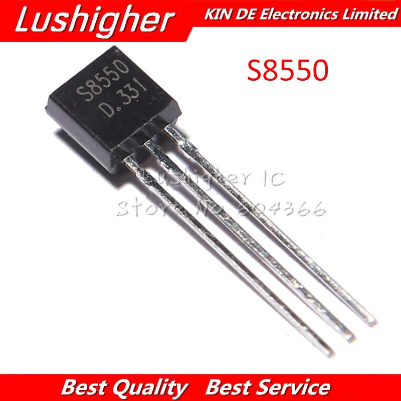 100PCS SS8550 TO-92 8550 TO92 triode ทรานซิสเตอร์ใหม่จัดส่งฟรี