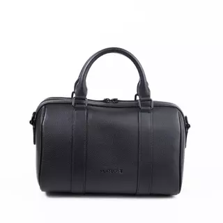 PLAYBOY รุ่น Dante Boston bag กระเป๋าสะพายข้าง รหัส ST-B261PBM343-BK ดีไซน์ทรงหมอน สี Pitch Black