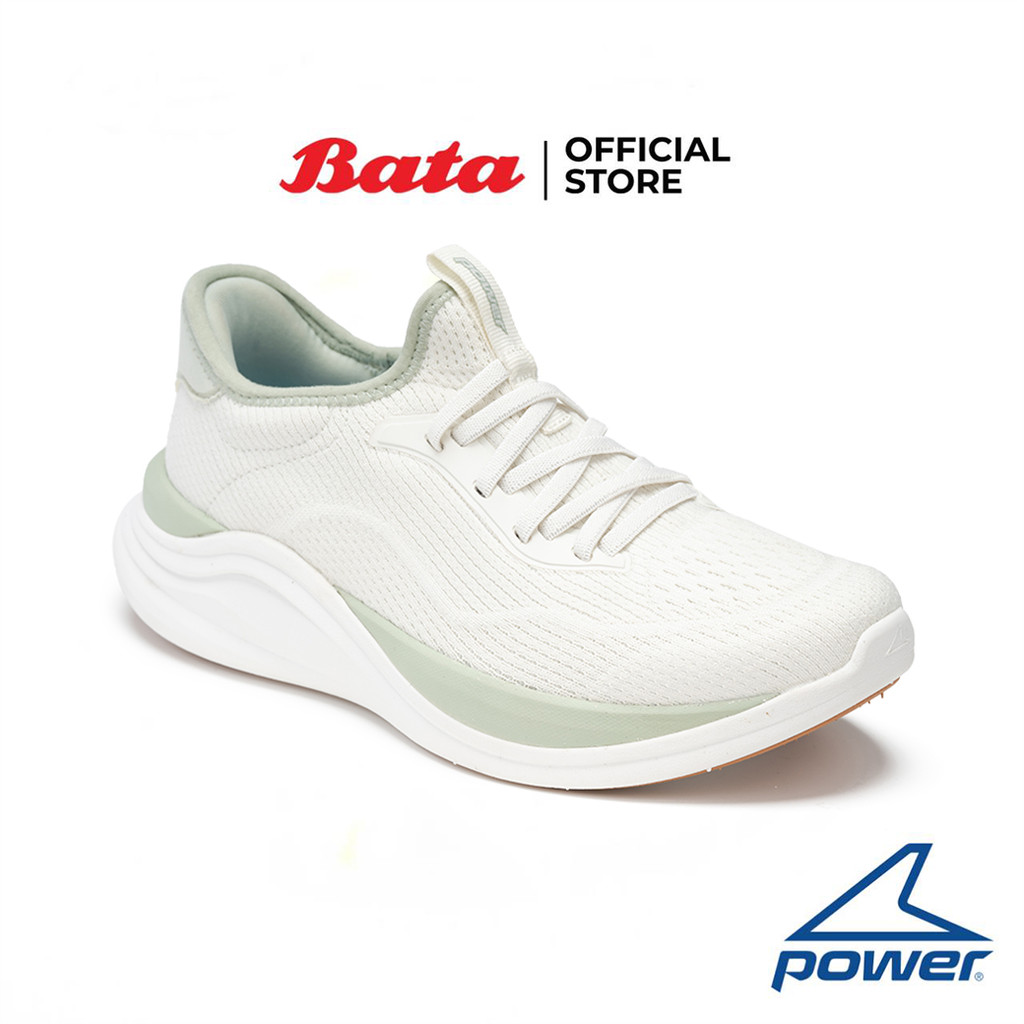Bata บาจา Power รองเท้าผ้าใบเดินออกกำลังกาย แบบผูกเชือก สำหรับผู้หญิง รุ่น STAMINA WALK 300 สีเทา 5281207