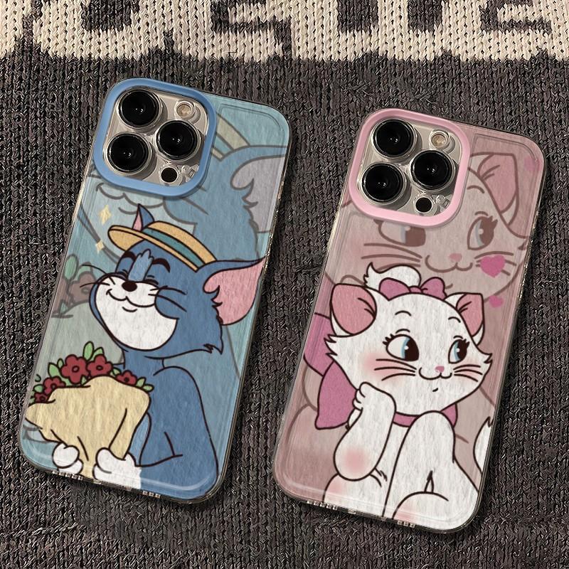 【】เคสไอโฟน เคส iPhone 17 16 15 Pro Max/14 13 12 11 X XS 8 7 Plusลายการ์ตูนคลาสสิก ดีไซน์คู่รัก
