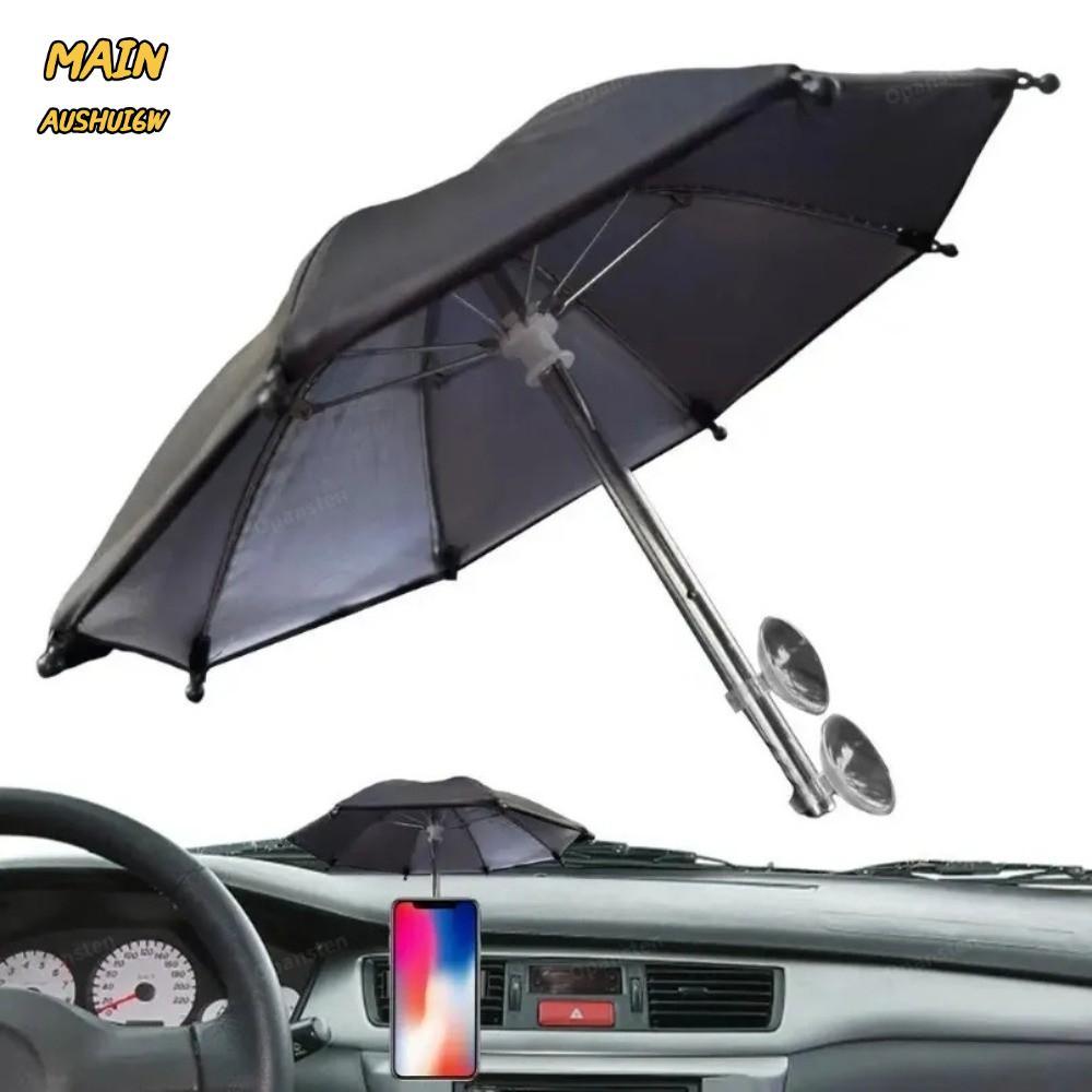 MAINAUSHUI6W Mobile Phone Parasol, Sun Anti-Glare Car Visor Phone Umbrella, Phone Holder Sun Shade Cover Sunshade Sucker Holder