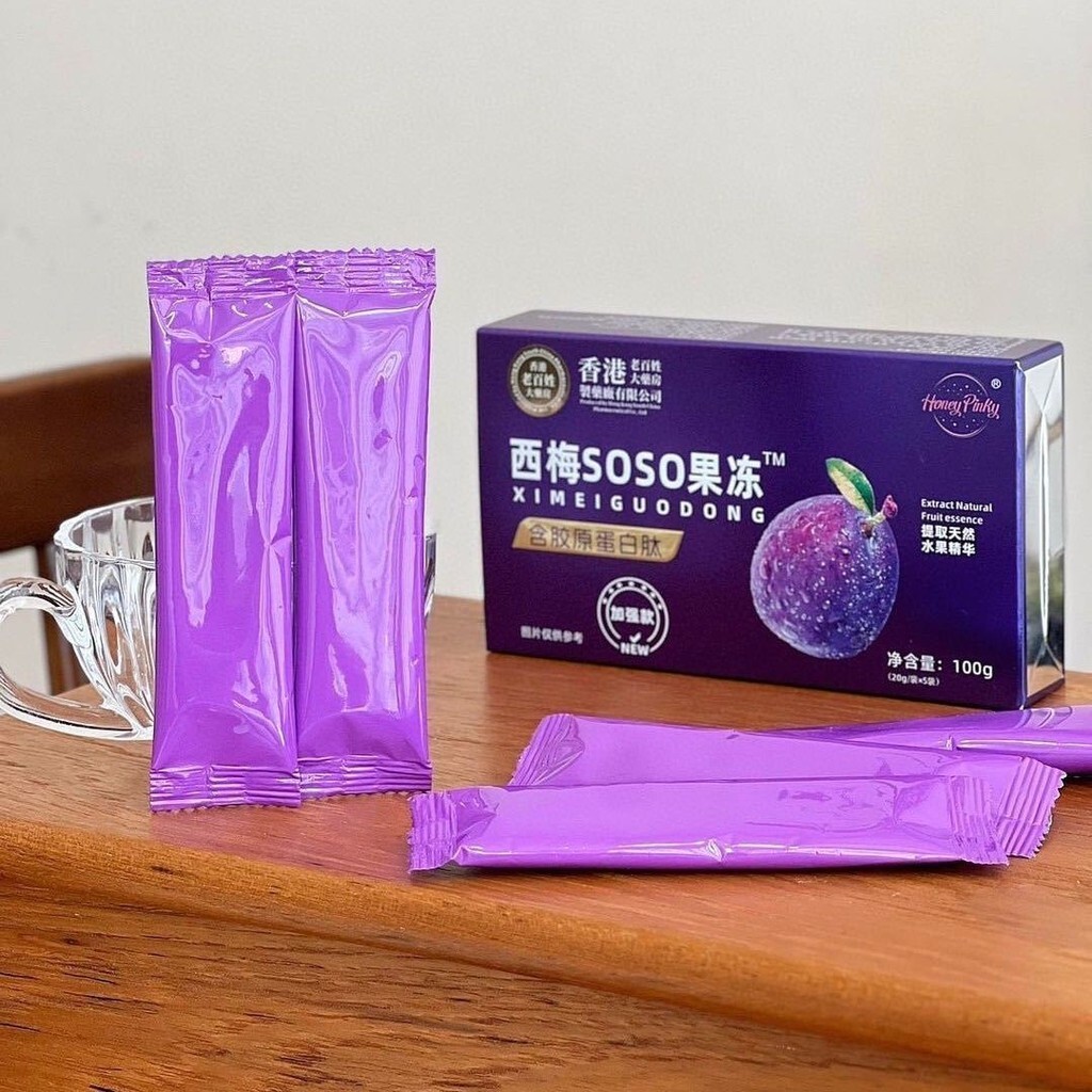 พรีเมี่ยม 10%⭐Jelly Plum Jelly Source Hong Kong Jelly West Plum Big Jelly SOSO Source Hong Kong Sour