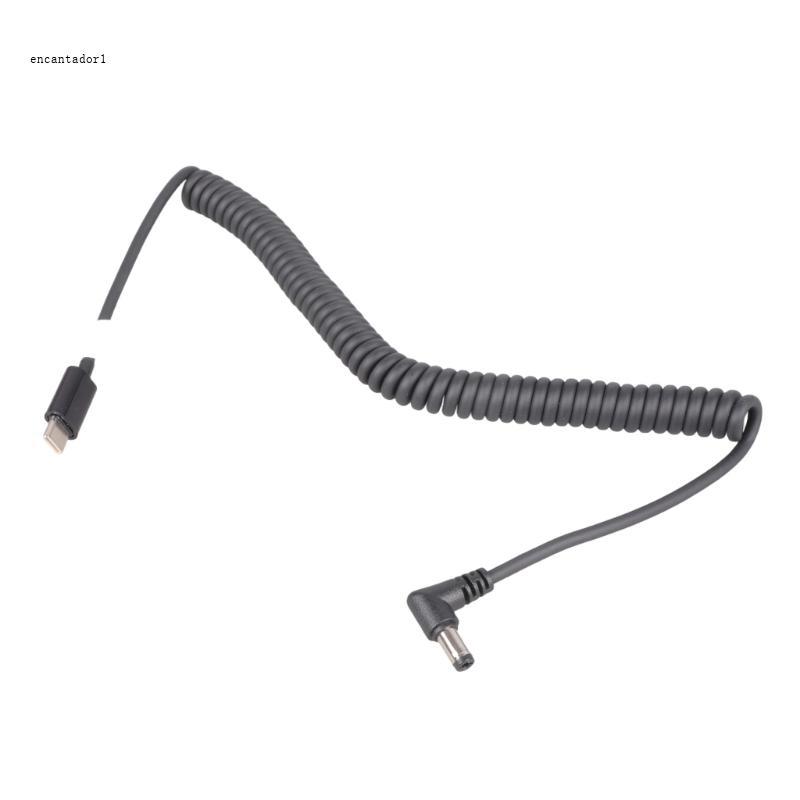 EC สายชาร์จ USB C ถึง 5525 แบบยืดหยุ่นพร้อมชิป PD100 100W ชาร์จเร็วสําหรับอุปกรณ์อิเล็กทรอนิกส์สายไฟ