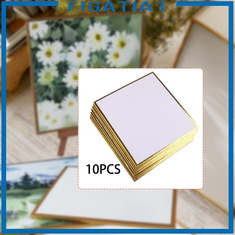 [figatia1] 10 Shikishi Boards Artist Signature Boards Autograph Cards Blank Art Cards Washi Paper wi