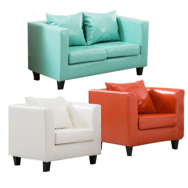 โซฟา โซฟา โซฟา Trio โซฟาเดี่ยวโมเดิร์นห้องเช่า Simple w & Combine Hotel Small Apartment Leather Doub