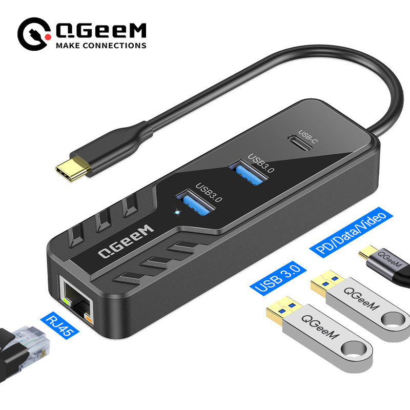 4 in 1 Full-Function Type-C Docking Station Lightning 4 Hub USB C Hub Video 4K Adapter PD Fast Charg