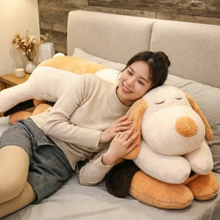 ตุ๊กตาหมอนข้างสุนัข หมอนตุ๊กตานุ่มนิ่ม ตุ๊กตายัดไส้ ถอดซักได้ ของขวัญเด็ก แต่งห้อง 60 110