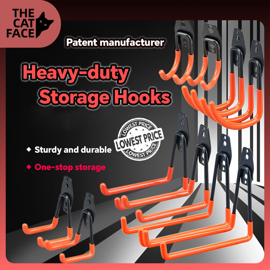 Garage Storage Hook Wall Hook Hanger Rack จักรยาน Hook Garage Organizer ติดผนังจักรยานแขวน J Hook L 