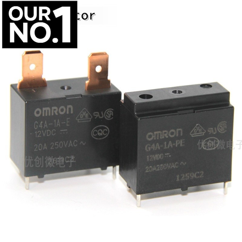 รีเลย์ G4A-1A-PE E-CN-5V 12V 24VDC DC5V12V24V 4 ฟุต 20A