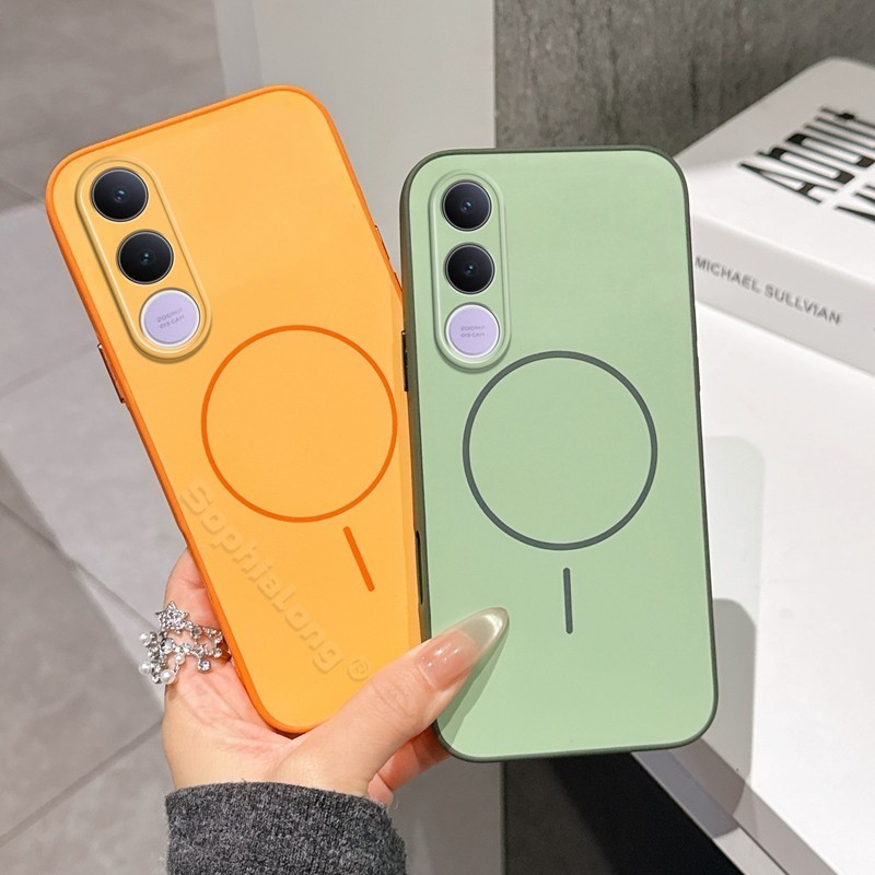 เคส TPU ขอบนิ่ม ปุ่มเงา สีพาสเทล รุ่น ViVo V70Fe V70 V70Elite Y31D Y05 Y11D Y21D Y31 5G พร้อมส่ง ในไทย 036