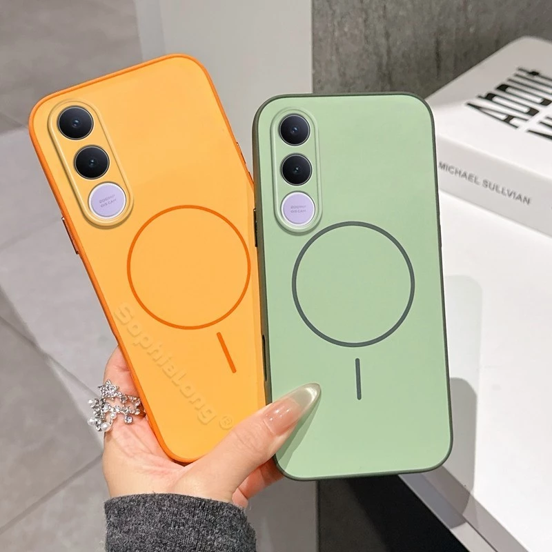 เคส TPU ขอบนิ่ม ปุ่มเงา สีพาสเทล รุ่น ViVo V70Fe V70 V70Elite Y31D Y05 Y11D Y21D Y31 5G พร้อมส่ง ในไทย 036