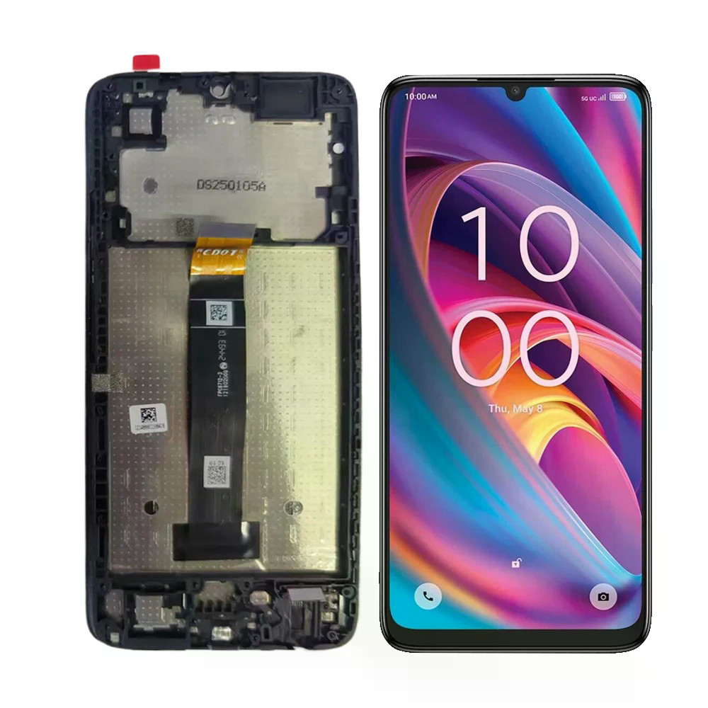 6.75 "จอแสดงผลสําหรับ TCL K32 T513W หน้าจอ LCD Touch Digitizer Assembly กรอบสําหรับ T-Mobile TCL K32