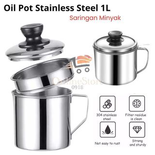 OS A306
- OIL POT SARINGAN STAINLESS MINYAK GORENG SISA WADAH JELANTAH 1L