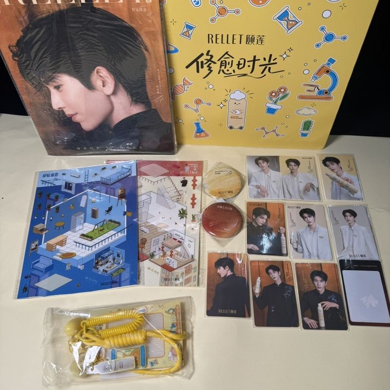 【พร้อมส่ง】belle x zhang linghe Z Zhang Linghe Yilian Repair Time Gift Box Small Card Hypoallergenic 