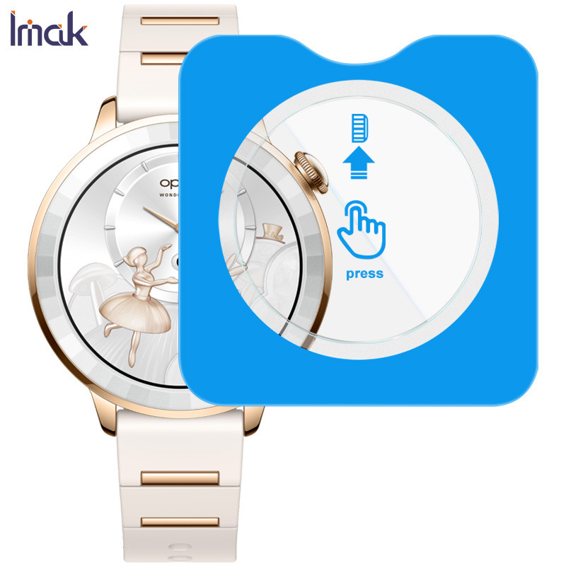 IMAK ฟิล์มกระจก OPPO Watch X3 Mini Watch ฟิล์มป้องกันตําแหน่งตนเอง