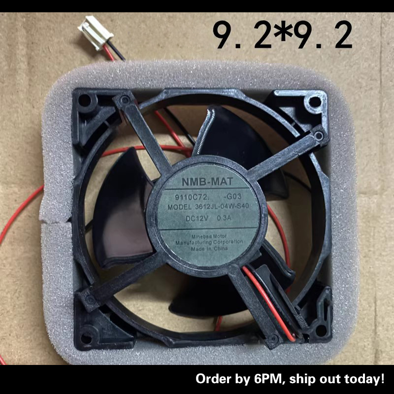NMB-MAT MODEL3612JL-04W-S40 12V 0.3A ตู้เย็นพัดลมระบายความร้อนในตัว