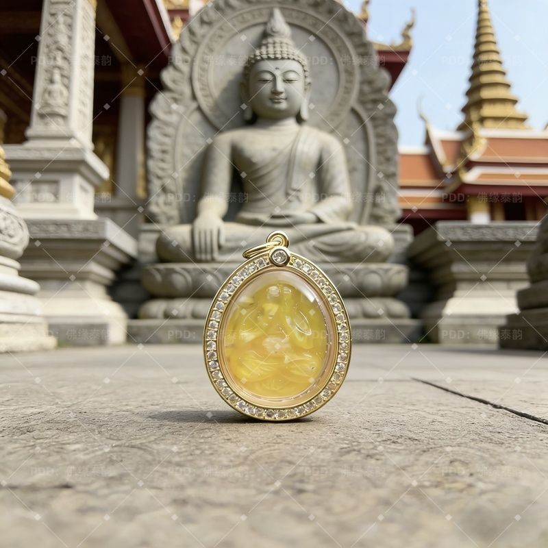 T Thailand Amulet Thailand Feature Crafts LP Temple Cover Face Must-Have Amulet สร้อยคอจี้ 012002