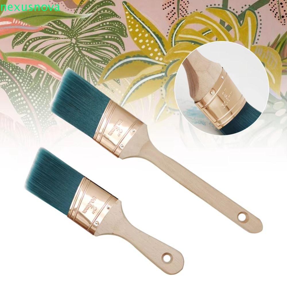 แปรงทาสี NEXUSNOVA, 2 นิ้ว Application Soft Bristle Brush, Easy To Clean Chemical Fiber ด้ามจับสบาย 
