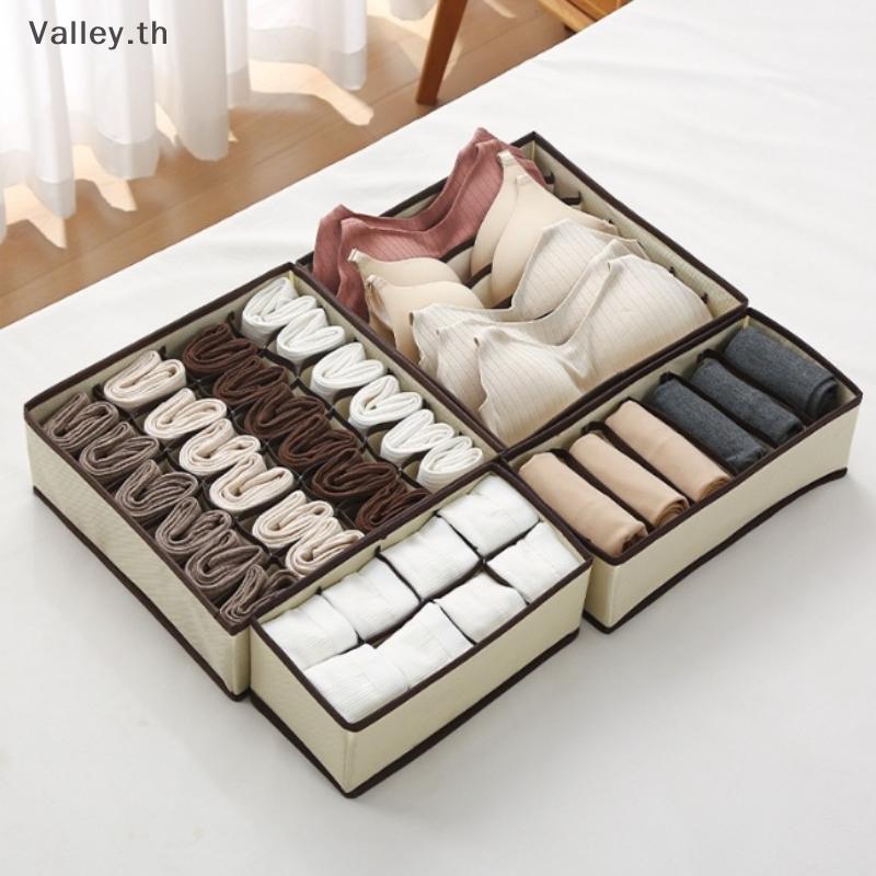 [Valley] Organizer สําหรับชุดชั้นใน Sos Bra กางเกงผ้าพันคอ Tie กล่องเก็บตู้เสื้อผ้าลิ้นชัก Organizer