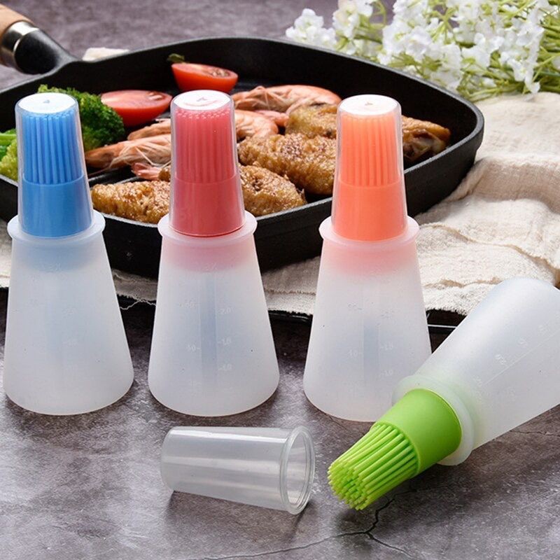 Berus Silikon Botol Miyak Berus Membakar Silicone Oil Brush Bottle Pastry Brush / BBQ Brush