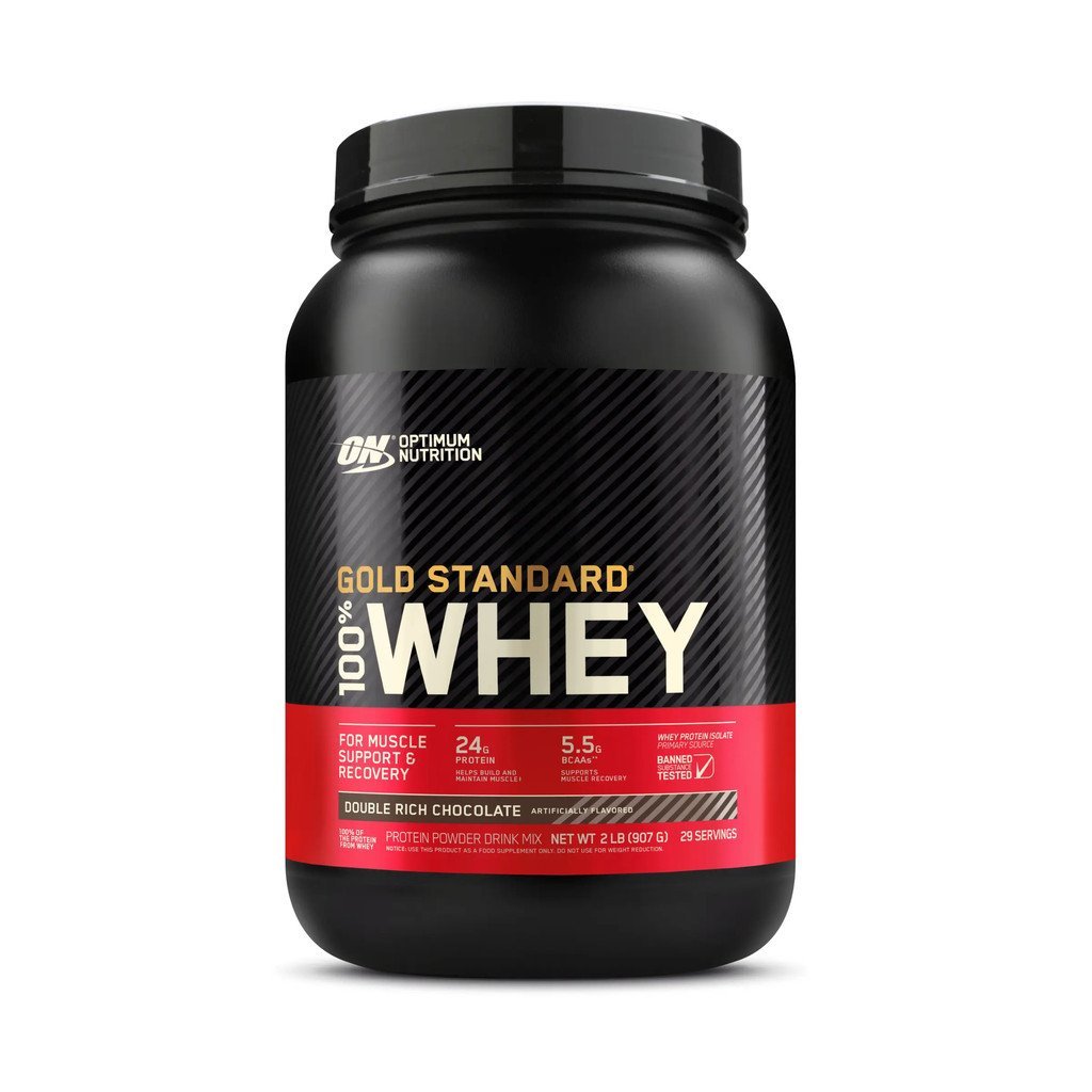 Optimum Nutrition Gold Standard ผงโปรตีนเวย์ 100%, ดูแลสุขภาพฟิตเนส 2 ปอนด์