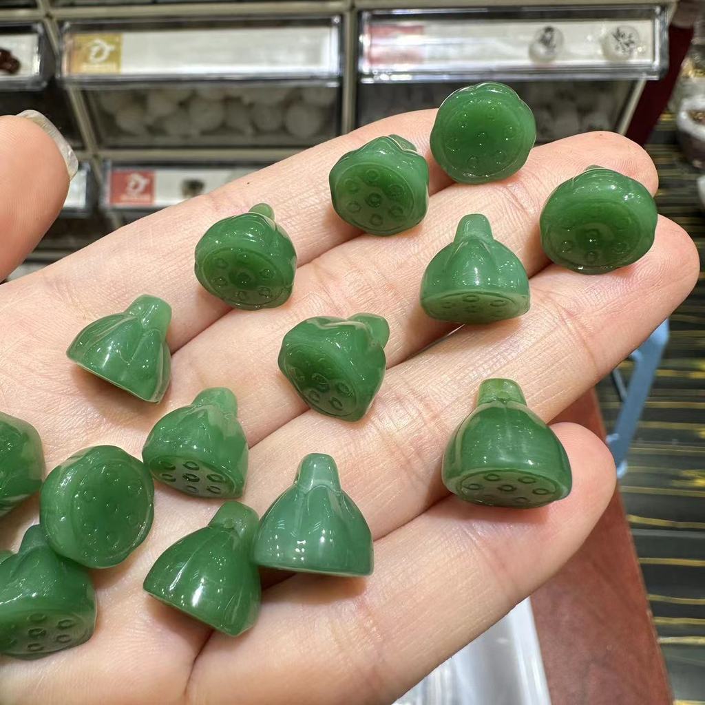 Glazed Lotus จี้จี้อุปกรณ์เสริมลูกปัดสร้อยข้อมือสร้อยคออุปกรณ์เสริม diy Handmade Spacer ลูกปัด 2EML