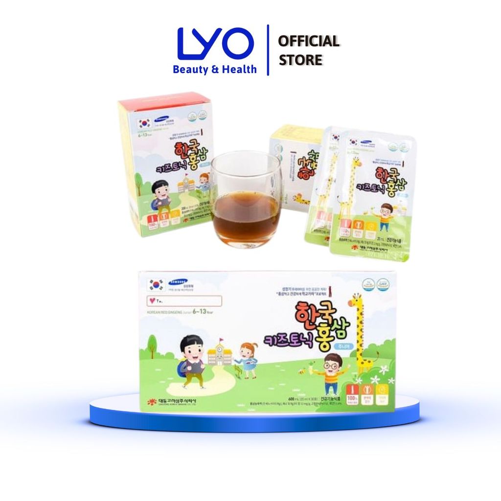 Daedong Korea Ginseng Liquid สําหรับเด็กเป็นรายบุคคลและยกกล่อง (สําหรับเด็กอายุ 2-5 ปี 6-13 ปี) LYO 