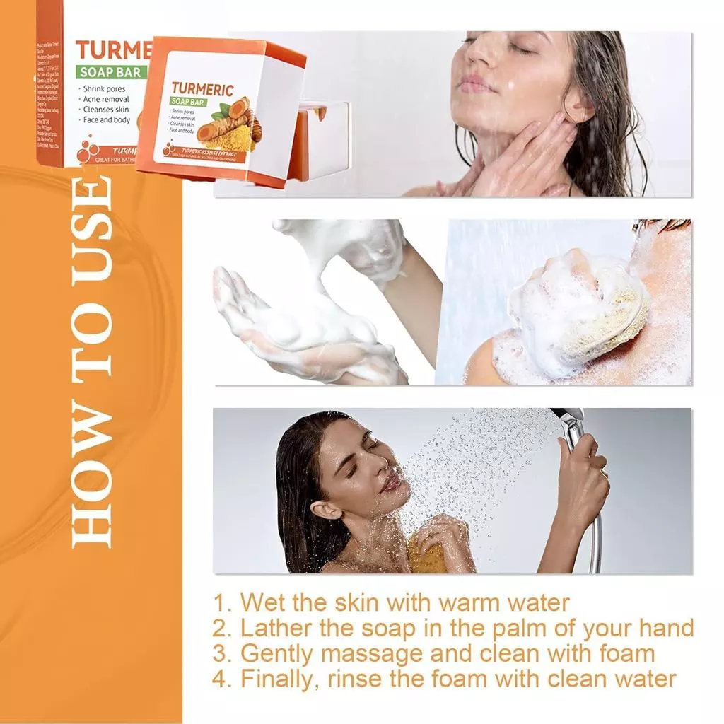 Sadoer สบู่ขมิ้นบาร์ สบู่ล้างหน้าและผิวกายธรรมชาติ thumbnail 7