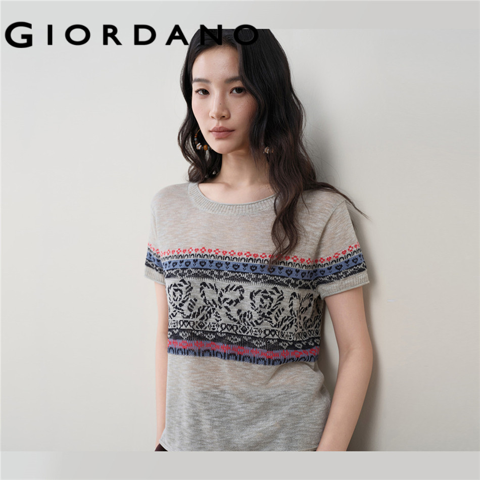 GIORDANO WOMEN Women Bamboo Texture Knitwear 18356806 – โปรปัง