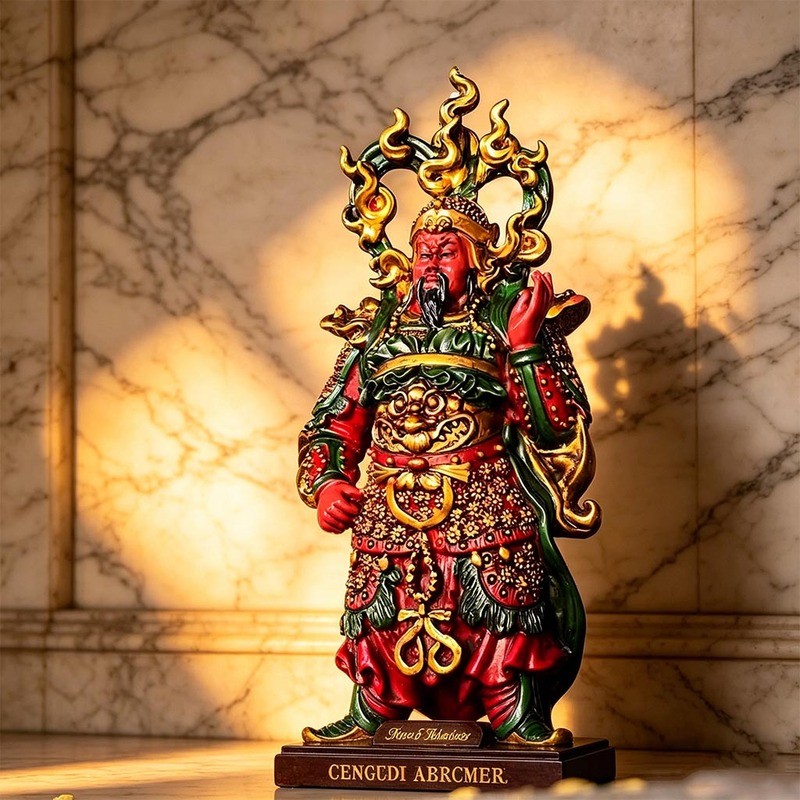 Guan Gong Guan Yu สามมิติตู้เย็นสติกเกอร์เครื่องประดับ Chongning Zhenjun Guan Erye Guan Di Temple