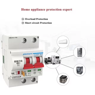 Ewelink เซอร์กิตเบรกเกอร์ Wi-Fi 2P เปิดปิด ตั้งเวลาผ่านแอป สั่งงานด้วยเสียง Google Home, Alexa-Circuit Breaker