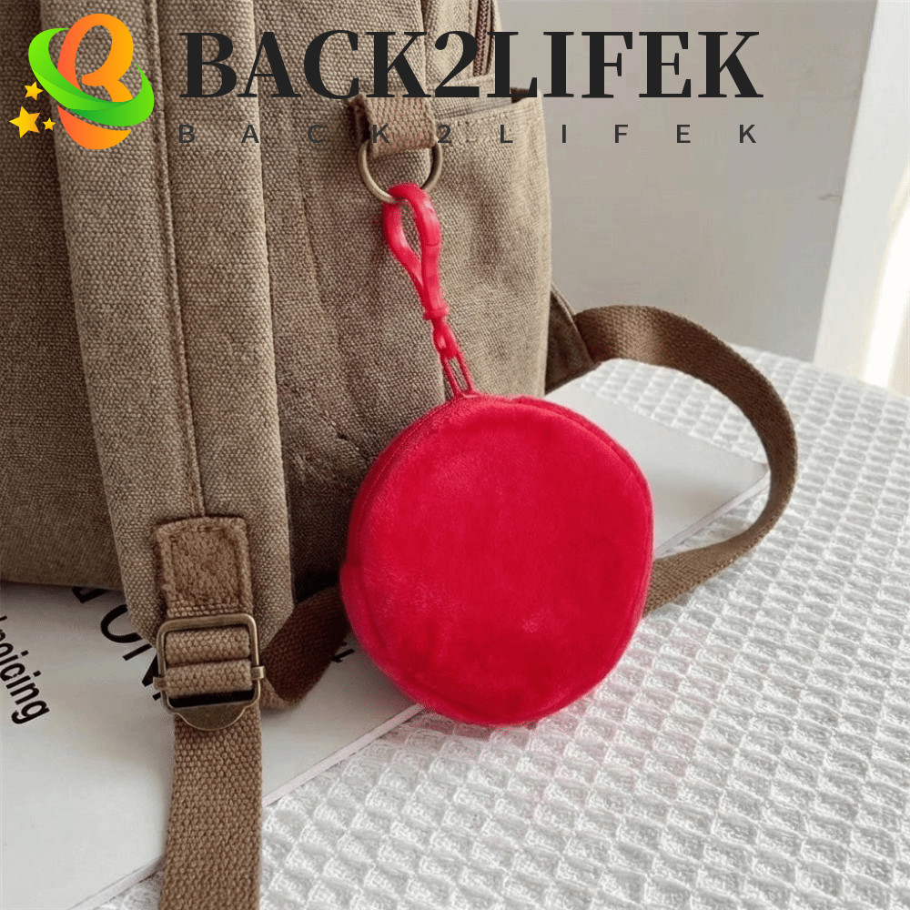 กระเป๋าบัตร RFID Blocking และกระเป๋าใส่เหรียญทรงกลม สไตล์มินิมอลพร้อมตุ๊กตาพวงกุญแจนุ่มน่ารัก เป็นของขวัญที่ลงตัว